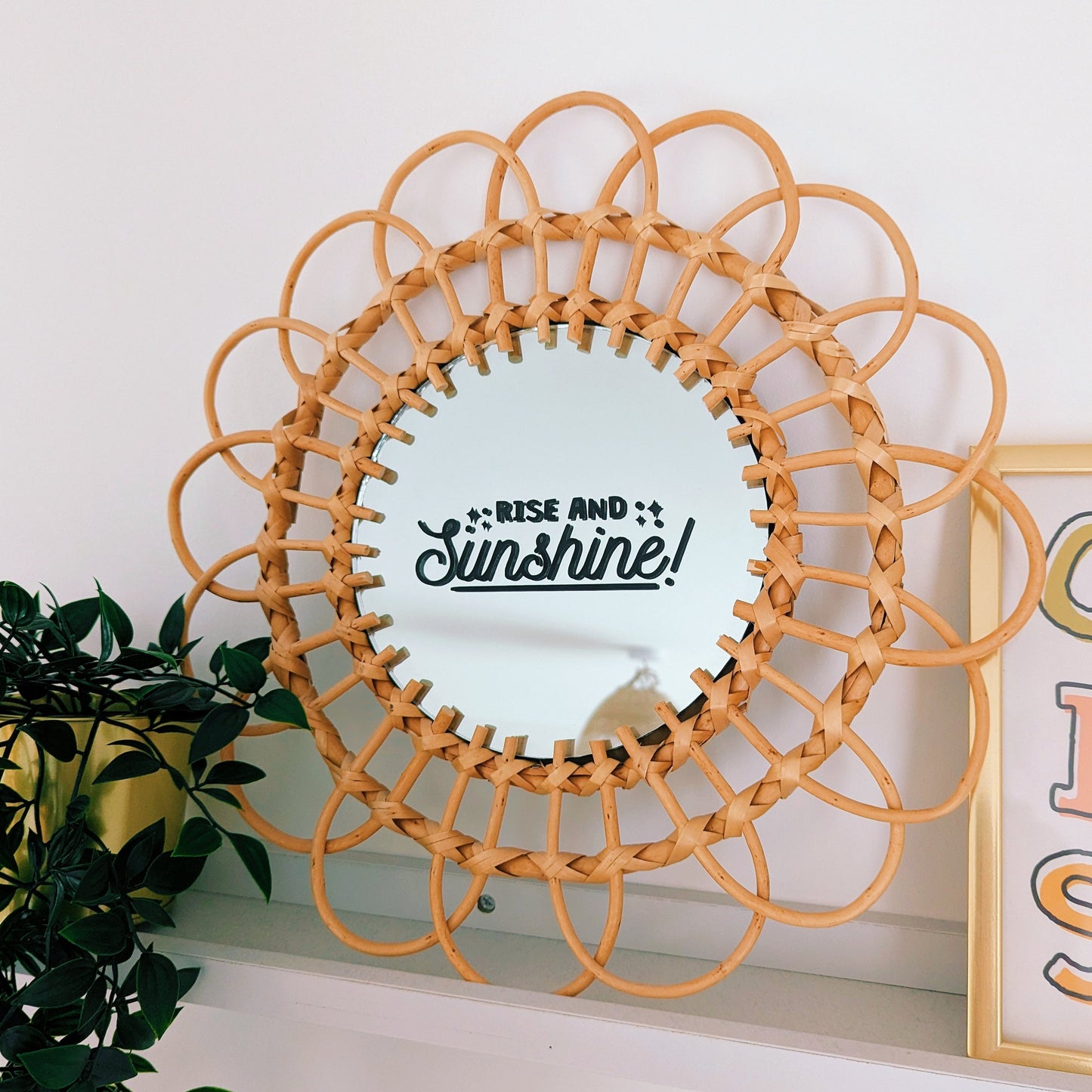 Rise and Sunshine Mirror Decal