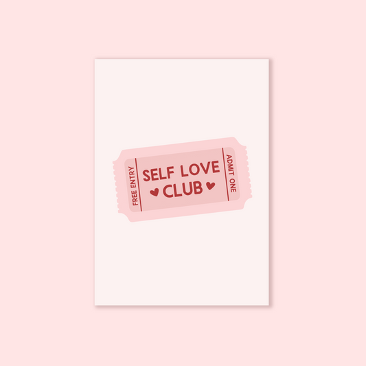 Self Love Club A5 Print - QuinnsPins
