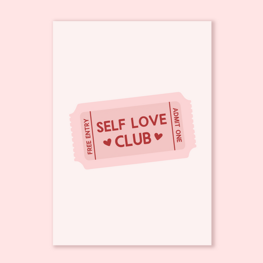 Self Love Club A5 Print - QuinnsPins