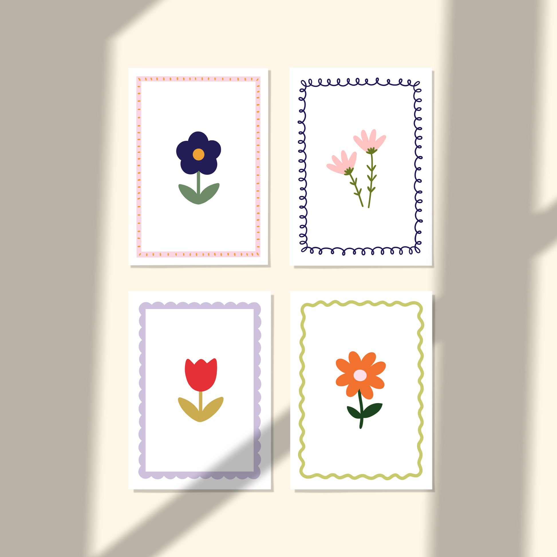 a6 floral prints