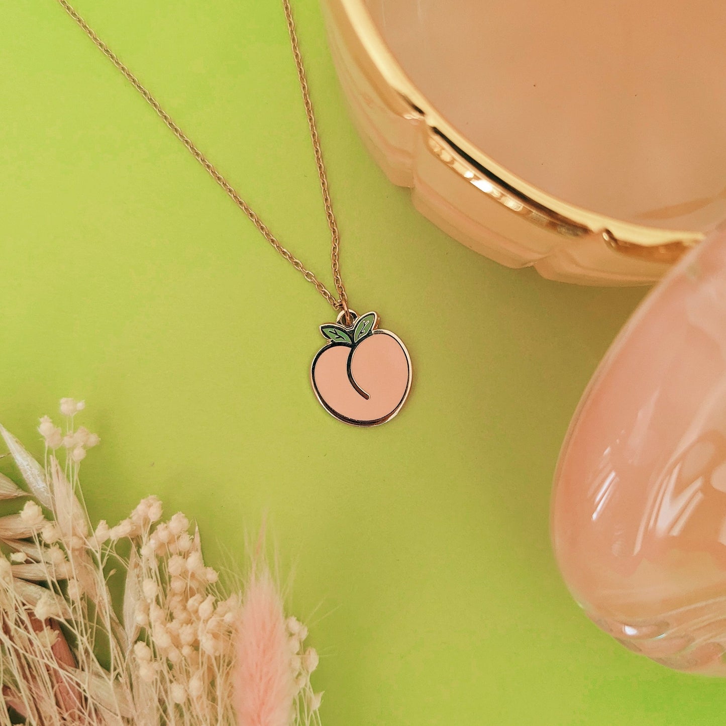 Cute Peach Necklace