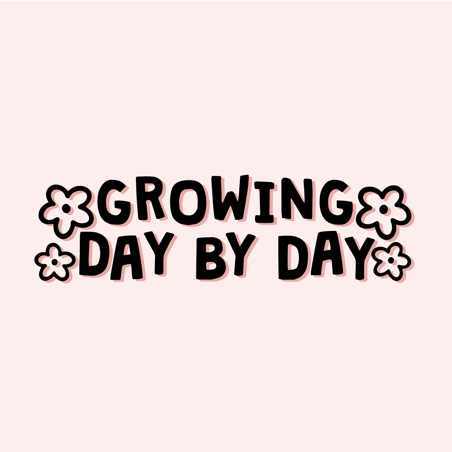 Growing Day By Day Mirror Decal