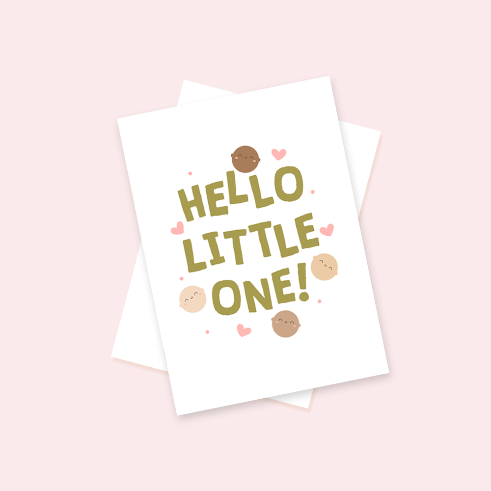 Hello Little One Greetings Card