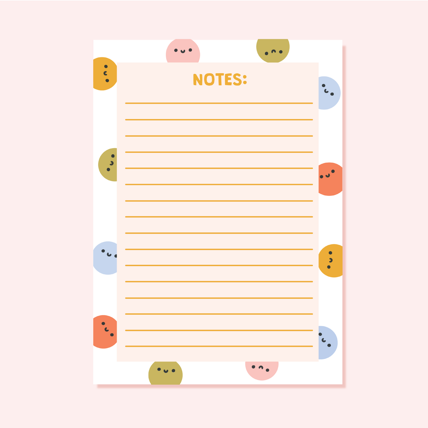 Smiley Face A6 Notepad