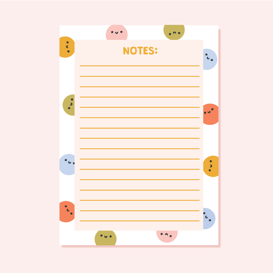 Smiling Face A6 Notepad