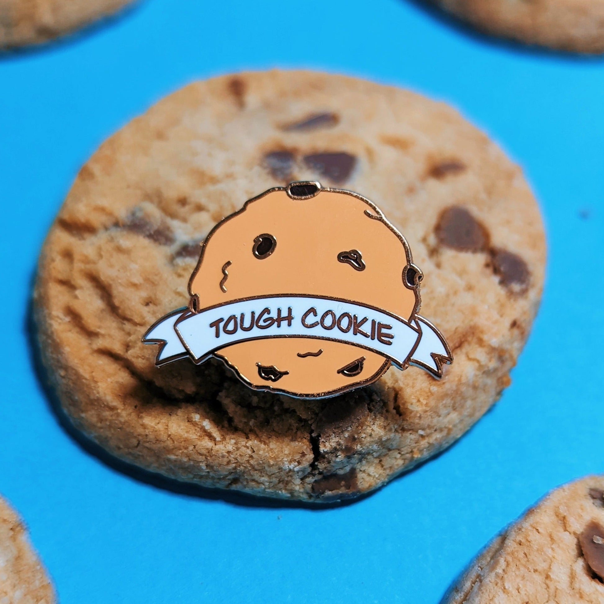 cookie enamel pin