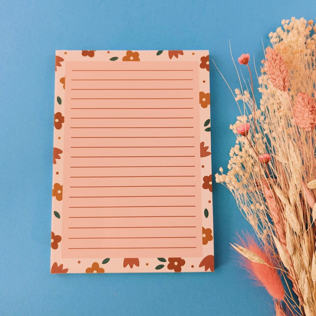 Floral A6 Notepad - QuinnsPins