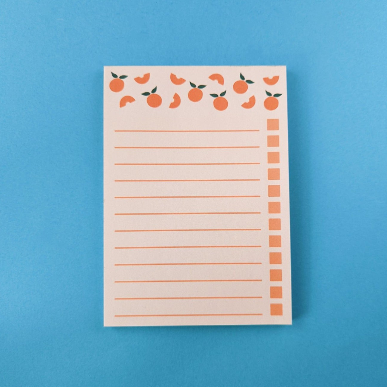 Peachy A6 Checklist Notepad