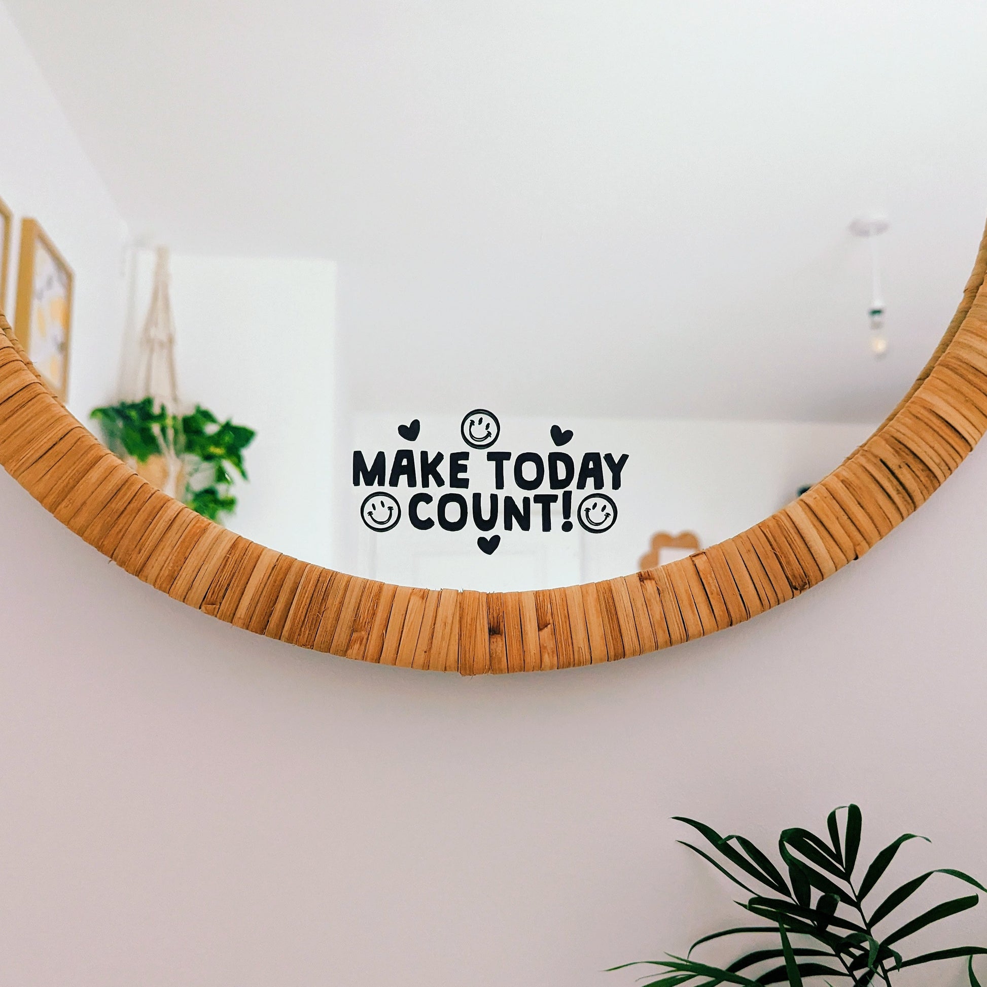 Make Today Count Mirror Decal
