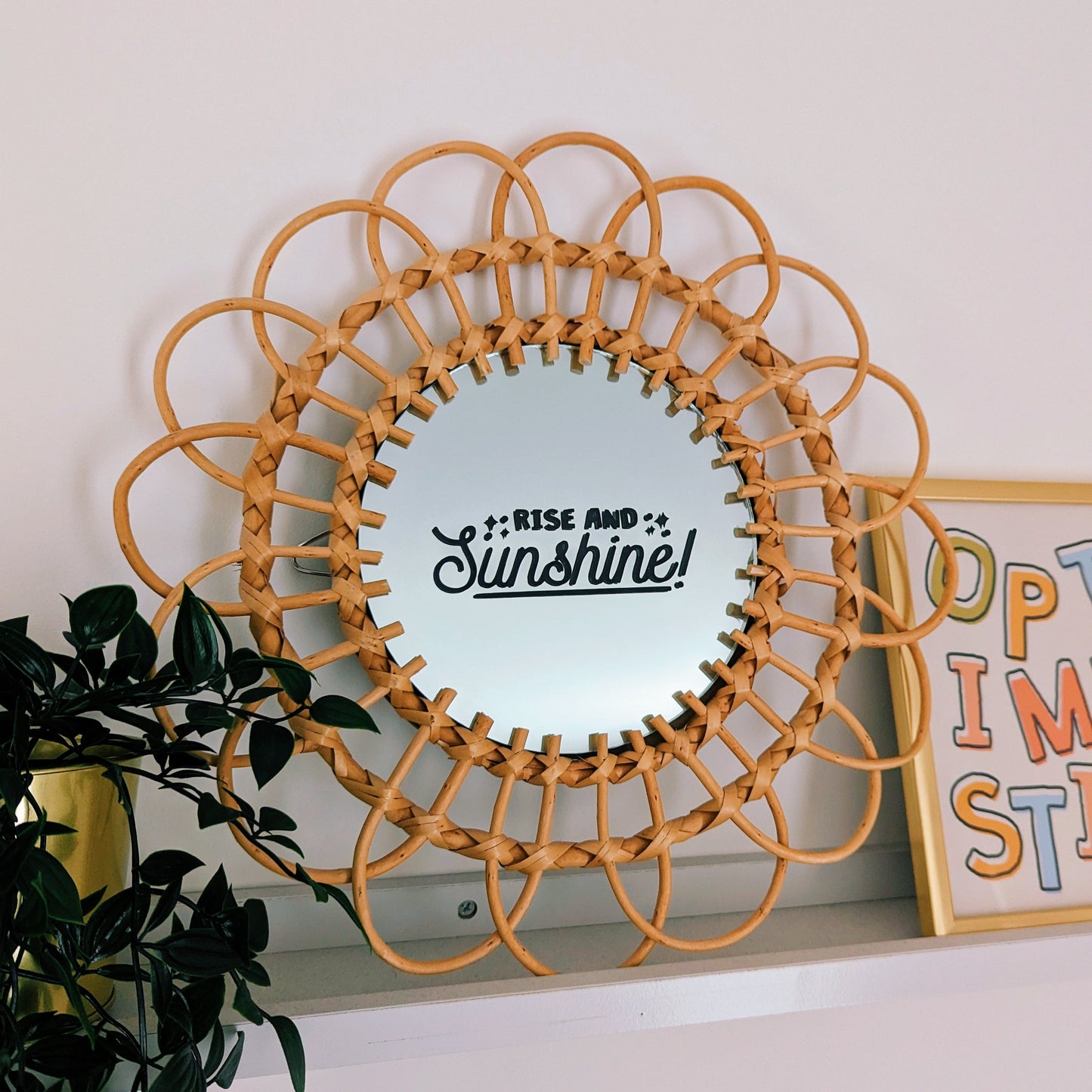 Rise and Sunshine Mirror Decal