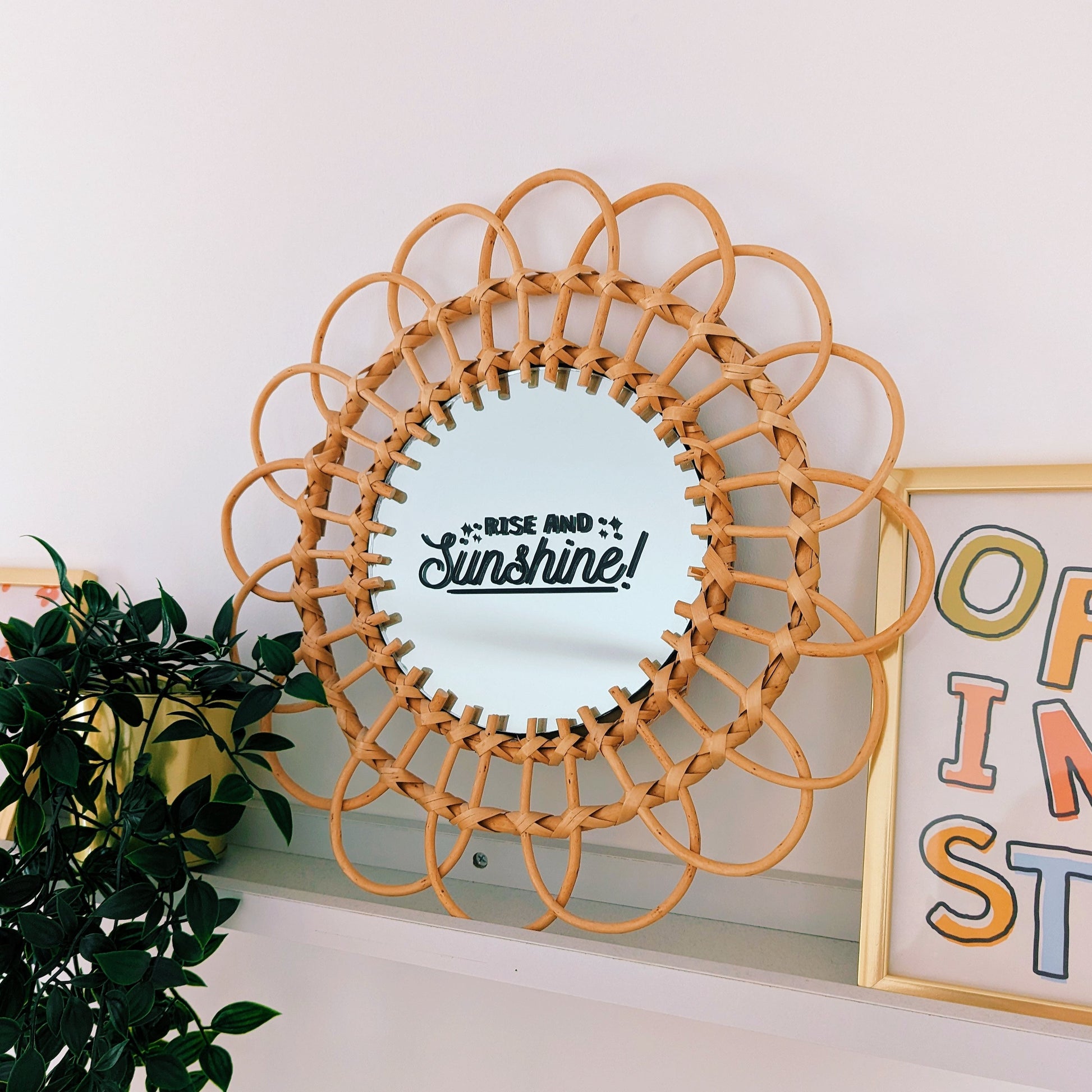 Rise and Sunshine Mirror Decal