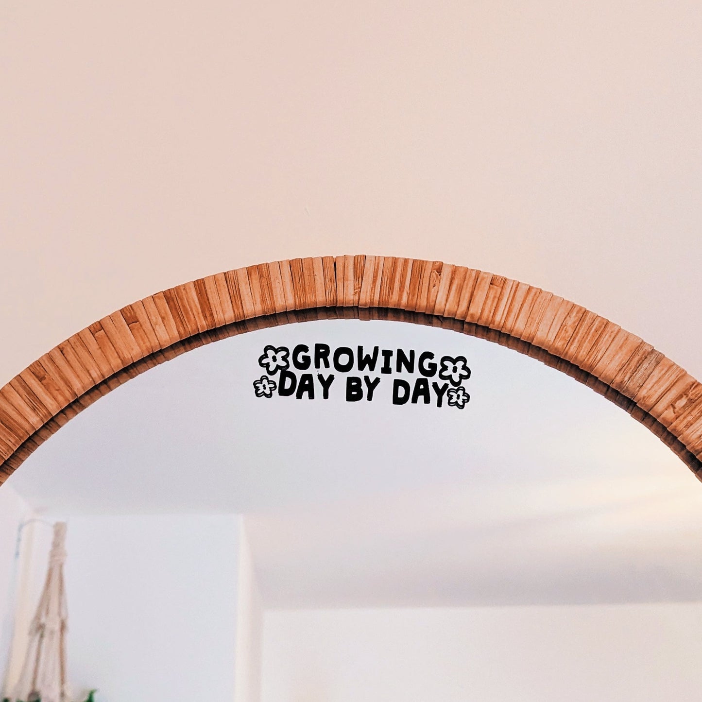 Growing Day By Day Mirror Decal