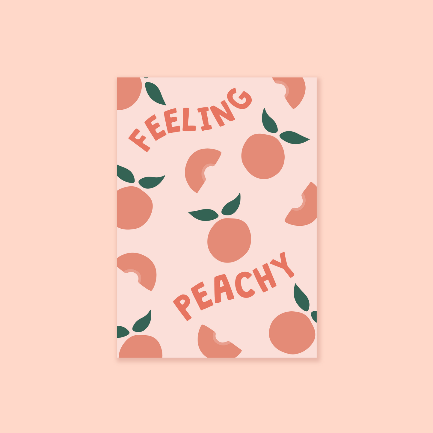 Feeling Peachy A5 Print - QuinnsPins