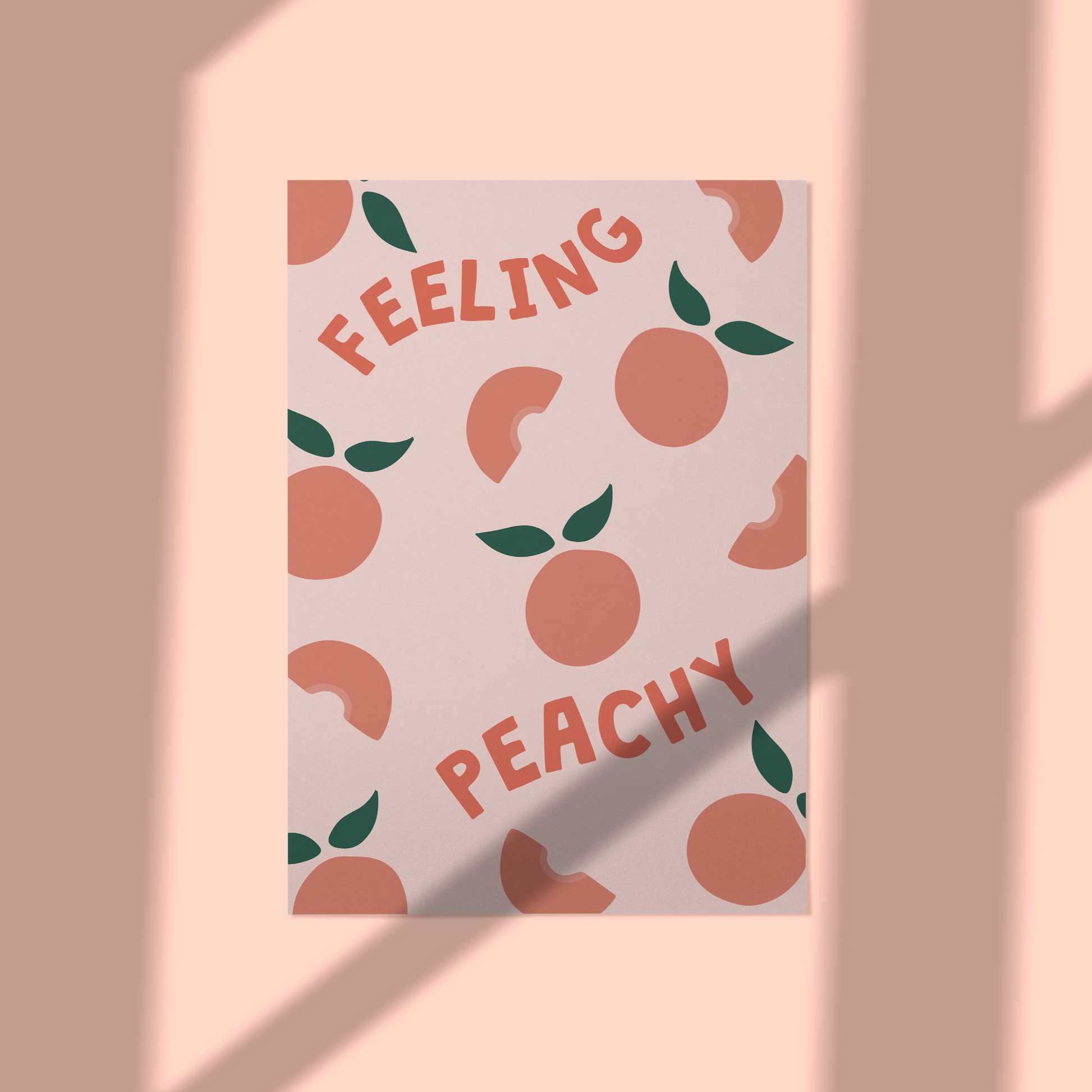 Feeling Peachy A5 Print - QuinnsPins