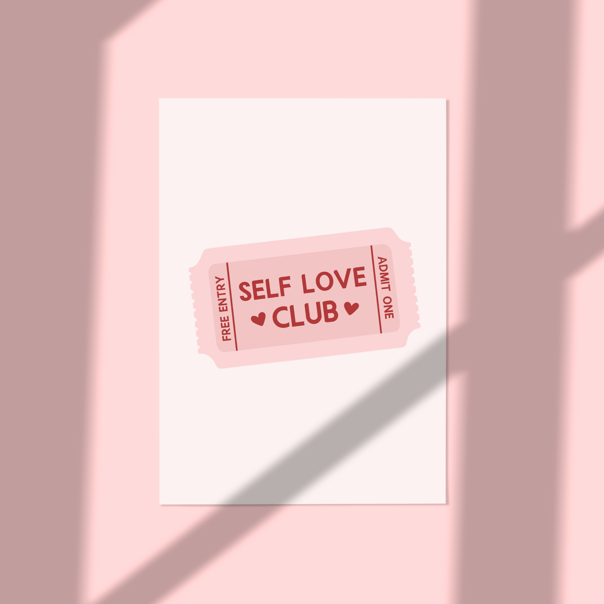 Self Love Club A5 Print - QuinnsPins